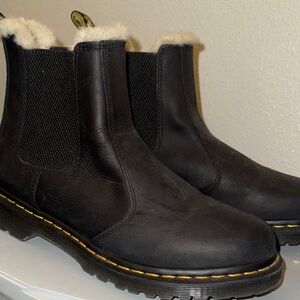 Dr. Martens Black Leather Ankle Boots